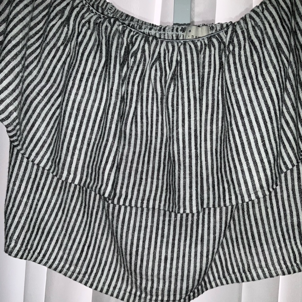 Striped Off-Shoulder Top -